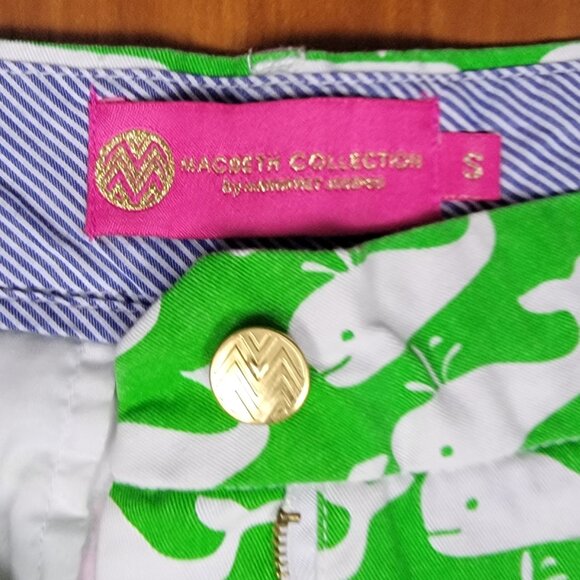 MacBeth Collection by Margaret Josephs "Oh Whale" Cotton Jean Shorts - S - Picture 12 of 12